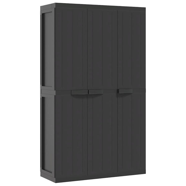 Gartenschrank Schwarz 97x37x165 cm