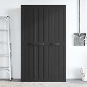 Gartenschrank Schwarz 97x37x165 cm
