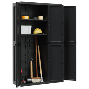 Gartenschrank Schwarz 97x37x165 cm