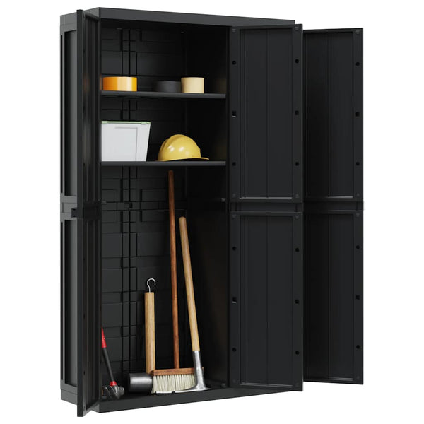 Gartenschrank Schwarz 97x37x165 cm