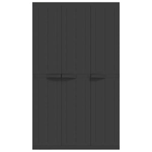 Gartenschrank Schwarz 97x37x165 cm
