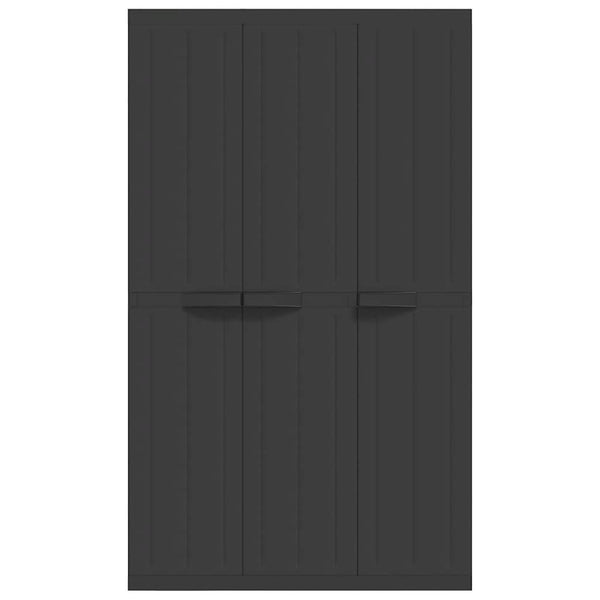 Gartenschrank Schwarz 97x37x165 cm