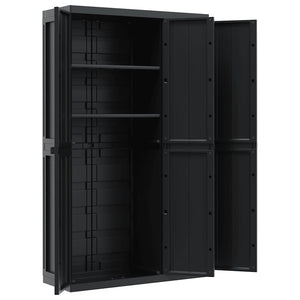 Gartenschrank Schwarz 97x37x165 cm