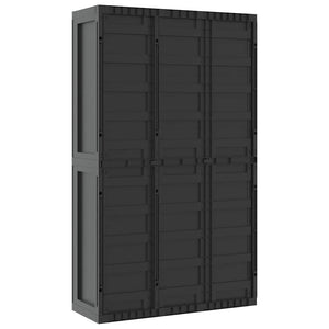 Gartenschrank Schwarz 97x37x165 cm
