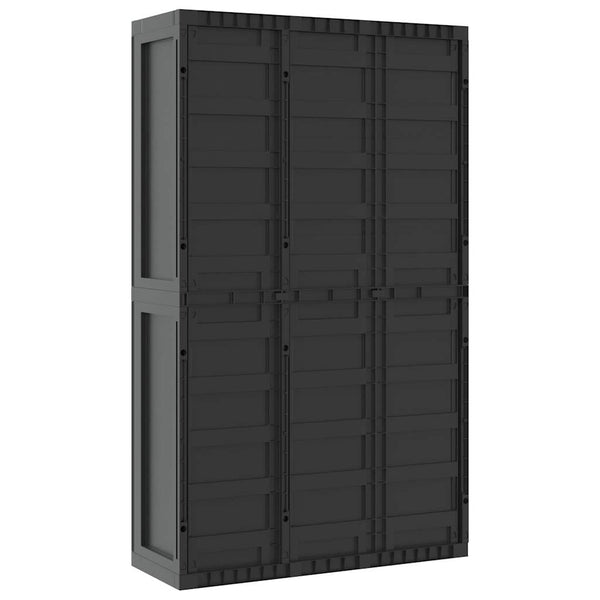 Gartenschrank Schwarz 97x37x165 cm