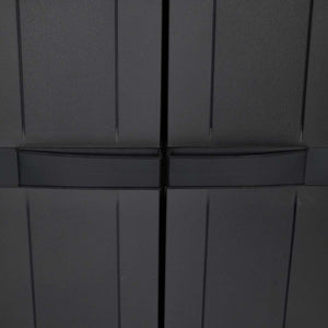 Gartenschrank Schwarz 97x37x165 cm