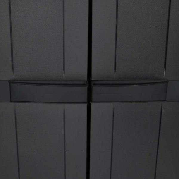Gartenschrank Schwarz 97x37x165 cm