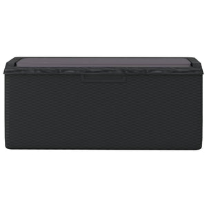 vidaXL Coffre de jardin avec coussin anthracite 350 L PP