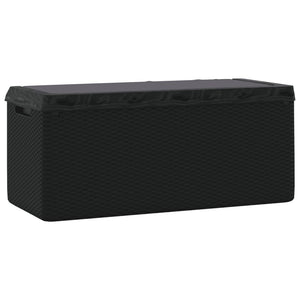 vidaXL Coffre de jardin avec coussin anthracite 350 L PP