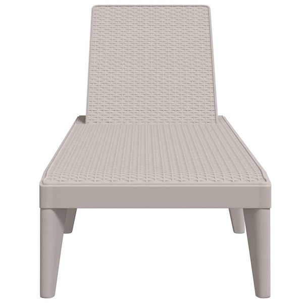 vidaXL Sun Lounger Cappuccino Brown 186x60x29 cm PP