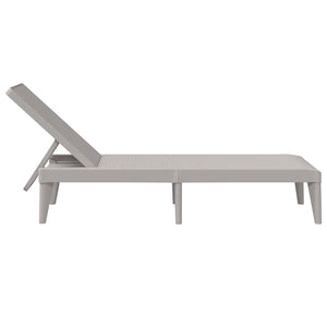 vidaXL Sun Lounger Cappuccino Brown 186x60x29 cm PP