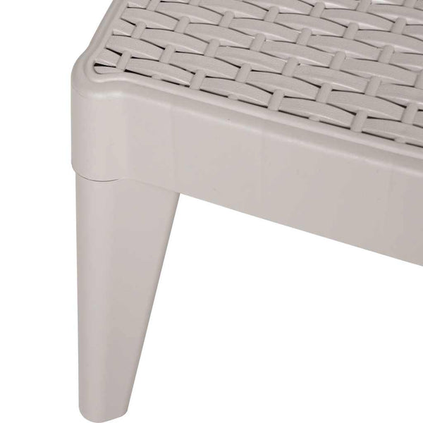 vidaXL Sun Lounger Cappuccino Brown 186x60x29 cm PP