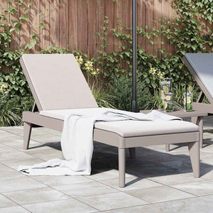 vidaXL Sun Lounger Cappuccino Brown 186x60x29 cm PP