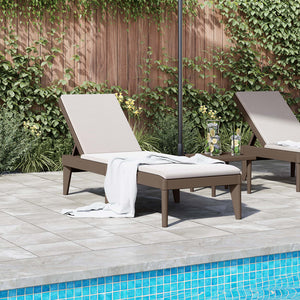 vidaXL Chaise longue marron 186x60x29 cm PP