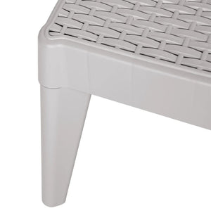 vidaXL Bain de soleil gris 186x60x29 cm PP