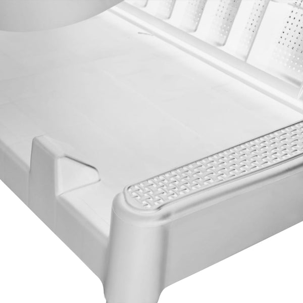 Weiße Sonnenliege mit Auflage