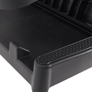 vidaXL Bain de soleil avec coussin anthracite 186x60x29 cm PP