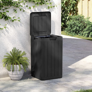 Anthrazit Outdoor Mülltonne 80L