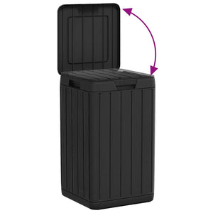 Anthrazit Outdoor Mülltonne 80L
