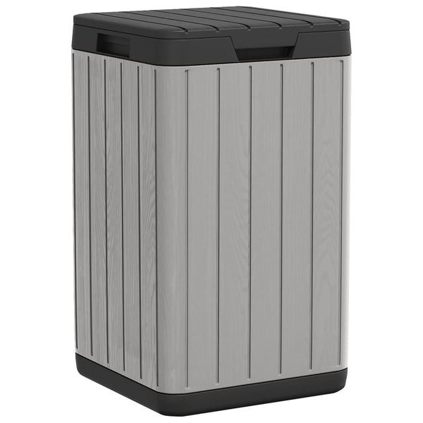 Graue Outdoor-Mülltonne, 80 Liter
