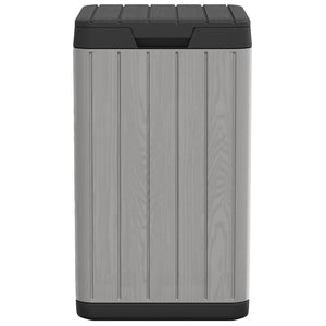 Graue Outdoor-Mülltonne, 80 Liter