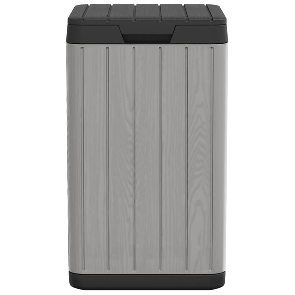 Graue Outdoor-Mülltonne, 80 Liter