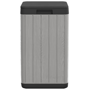 Graue Outdoor-Mülltonne, 80 Liter