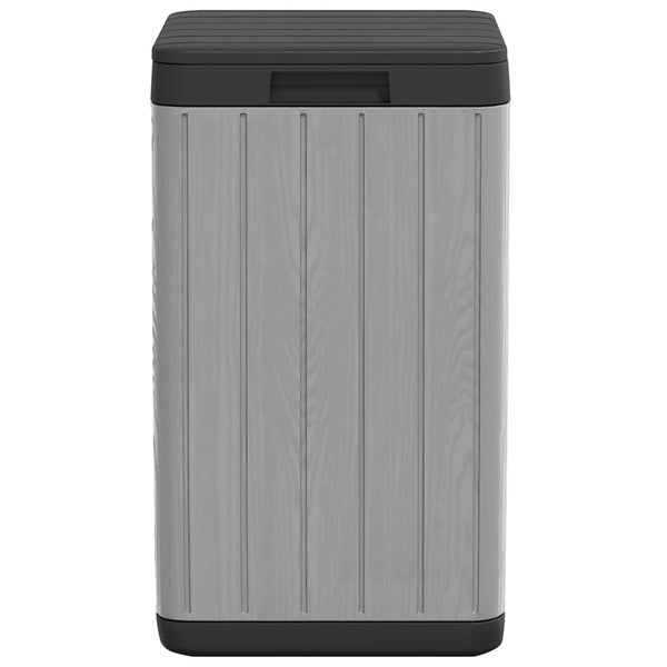 Graue Outdoor-Mülltonne, 80 Liter