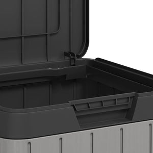 Graue Outdoor-Mülltonne, 80 Liter