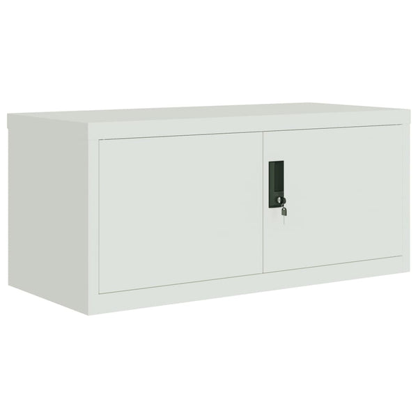 Aktenschrank Hellgrau Stahl 90x40x40 cm