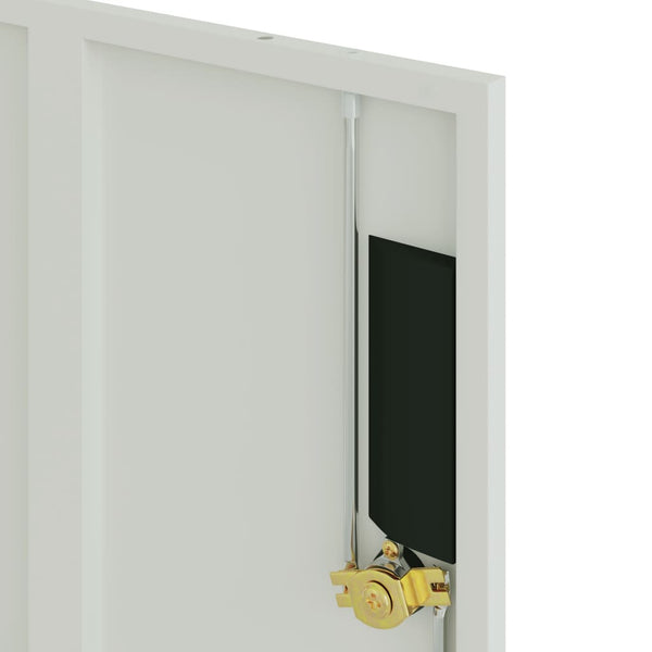 Aktenschrank Hellgrau Stahl 90x40x40 cm