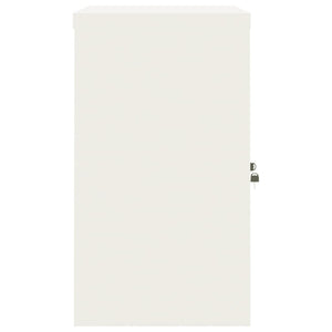 Aktenschrank Weiß Stahl 90x40x70 cm