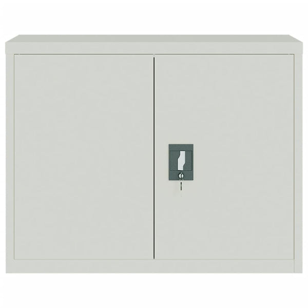 Aktenschrank Hellgrau Stahl 90x40x70 cm