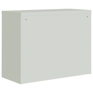 Aktenschrank Hellgrau Stahl 90x40x70 cm