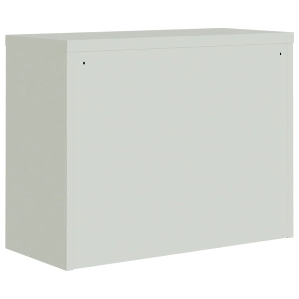Aktenschrank Hellgrau Stahl 90x40x70 cm