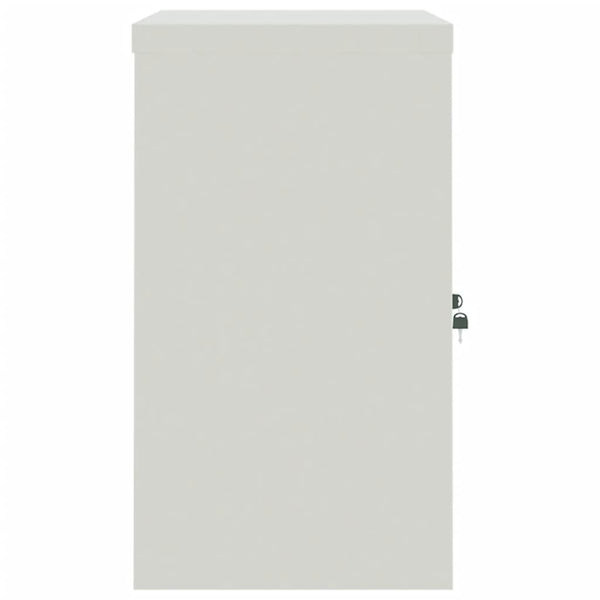 Aktenschrank Stahl Hellgrau/Blau 90x40x70cm