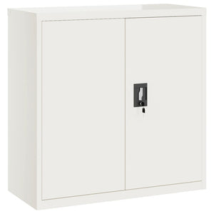 Aktenschrank Weiß Stahl 90x90 cm