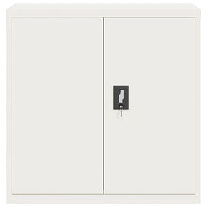 Aktenschrank Weiß Stahl 90x90 cm