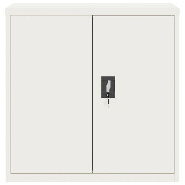 Aktenschrank Weiß Stahl 90x90 cm