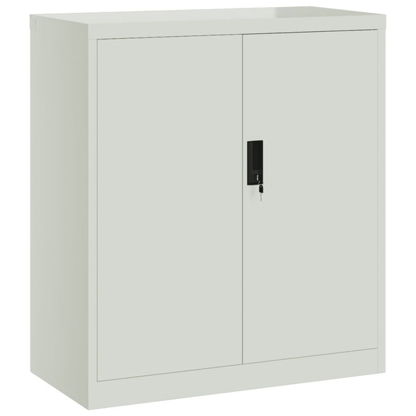 Aktenschrank Stahl Hellgrau 79x40x90 cm