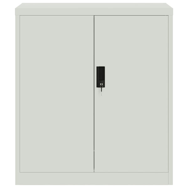 Aktenschrank Stahl Hellgrau 79x40x90 cm