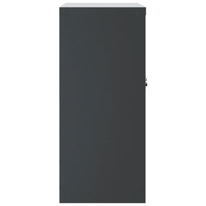 Aktenschrank Anthrazit Stahl 79x40x90 cm