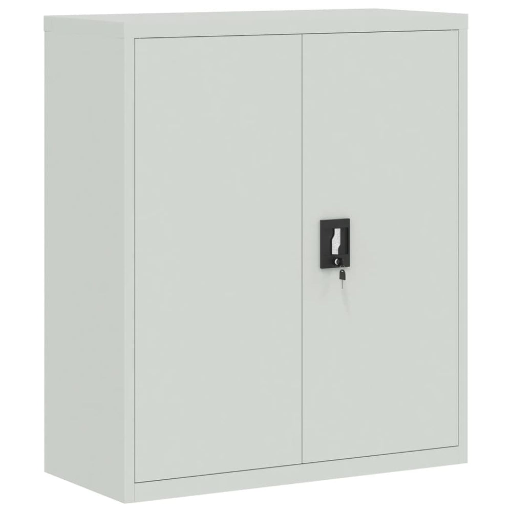 Aktenschrank Stahl Hellgrau 90x40x105cm