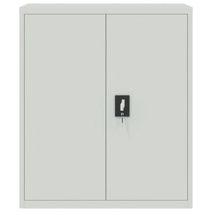 Aktenschrank Stahl Hellgrau 90x40x105cm