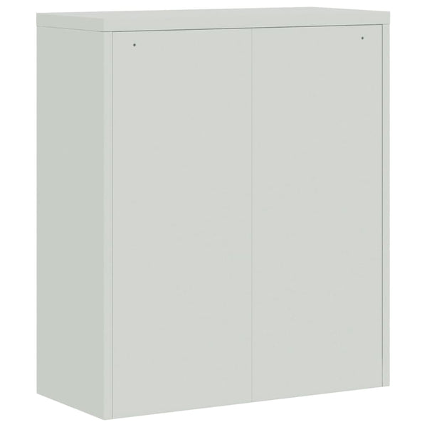 Aktenschrank Stahl Hellgrau 90x40x105cm