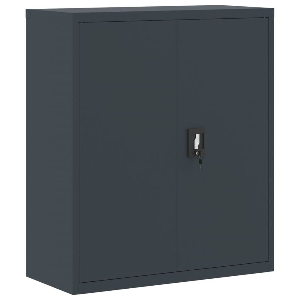 Aktenschrank Anthrazit Stahl 90x40x105cm