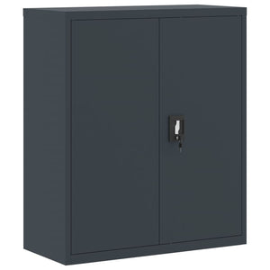Aktenschrank Anthrazit Stahl 90x40x105cm