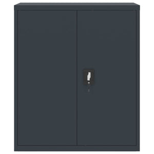 Aktenschrank Anthrazit Stahl 90x40x105cm
