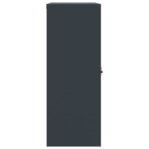 Aktenschrank Anthrazit Stahl 90x40x105cm