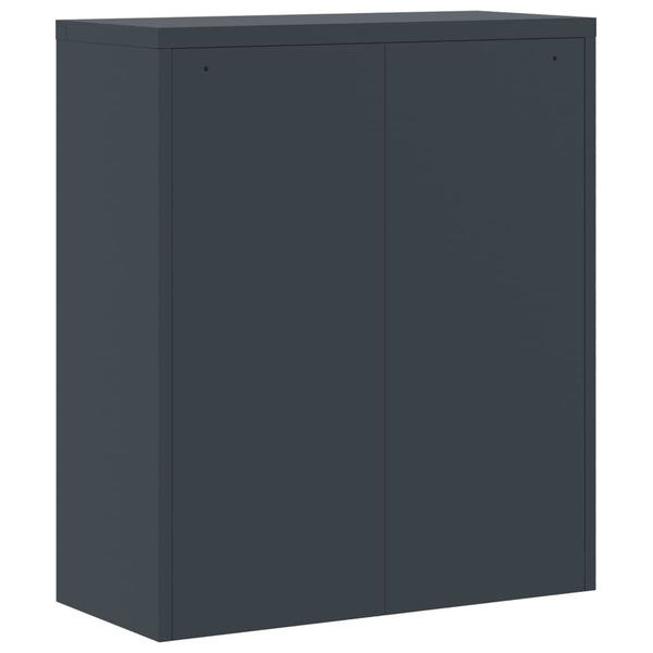 Aktenschrank Anthrazit Stahl 90x40x105cm